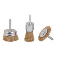 Set 3 perii circulare din sarma. cu tija pentru bormasina 50 mm